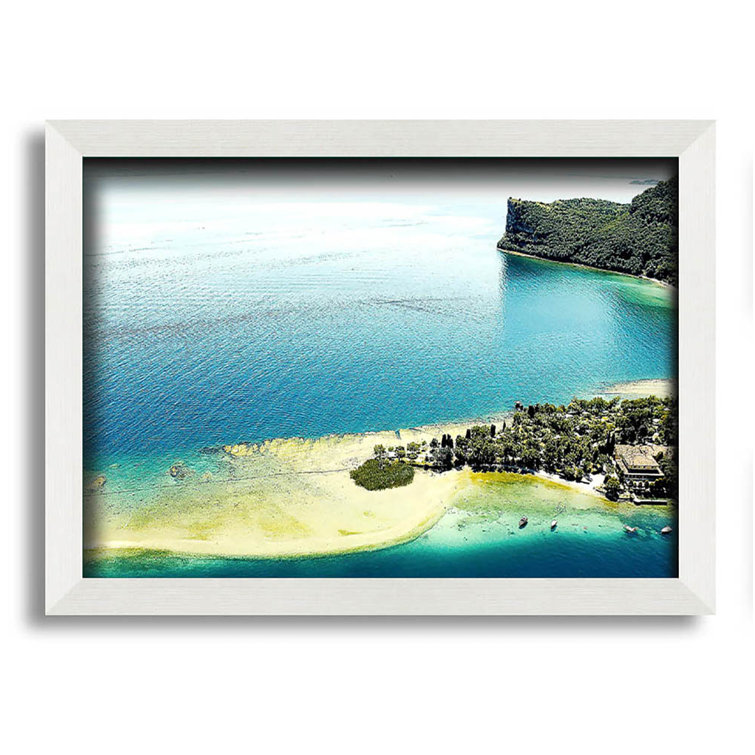 Highland Dunes Garda Lake Italy Framed Print Wall Art Wayfair.co.uk